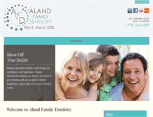 Tablet Screenshot of alandfamilydentistry.com